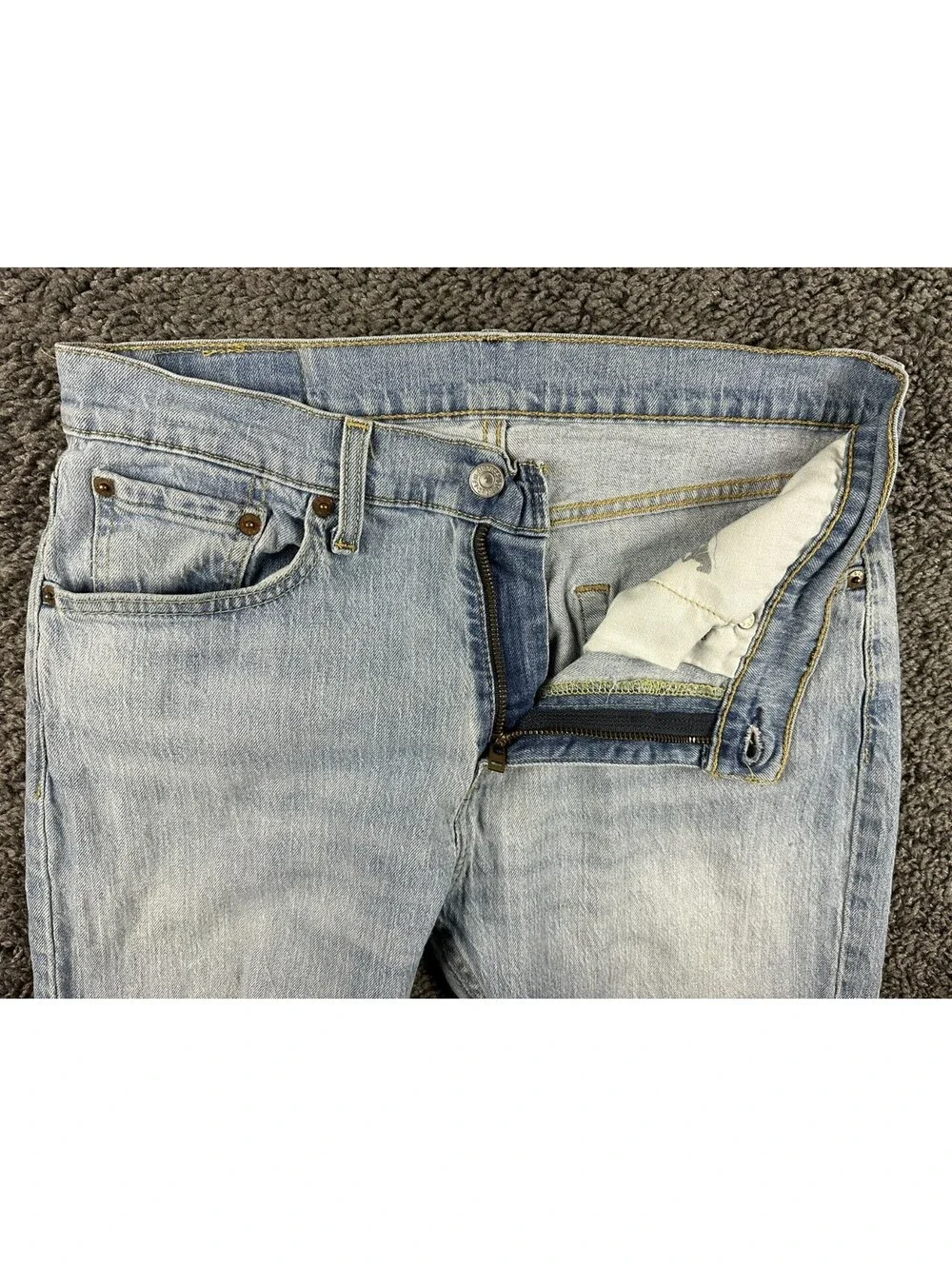 Levi's 527 Jeans Mens Light Wash Slim Bootcut Stretch Denim Sz 30x30
